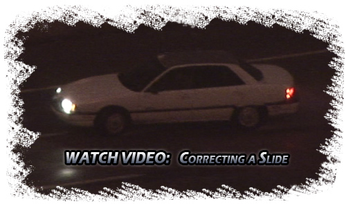 Watch Video: Correcting a sliding car