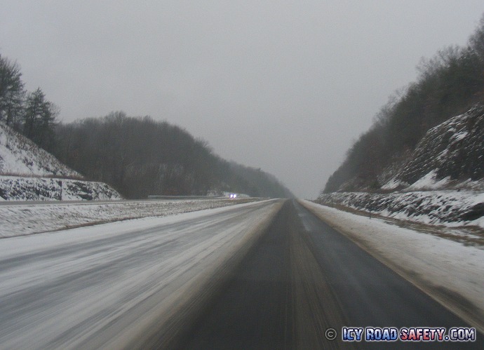 Icy interstate