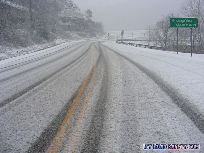Icy interstate