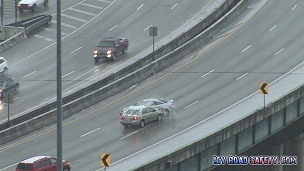Collision on icy bridge